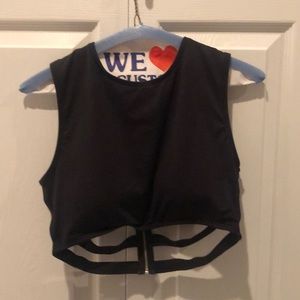 black vince camuto bathing suit top